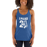 Plead The 2nd - Racerback Tank (Dark)