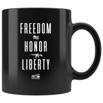 Freedom - 11oz Black Coffee Mug