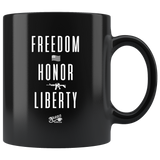 Freedom - 11oz Black Coffee Mug