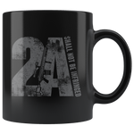 2A - 11oz Black Coffee Mug