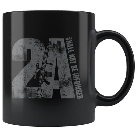 2A - 11oz Black Coffee Mug