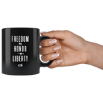 Freedom - 11oz Black Coffee Mug