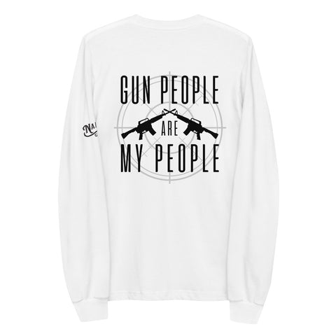 Gun People - Long Sleeve Shirt (White)