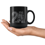 2A - 11oz Black Coffee Mug