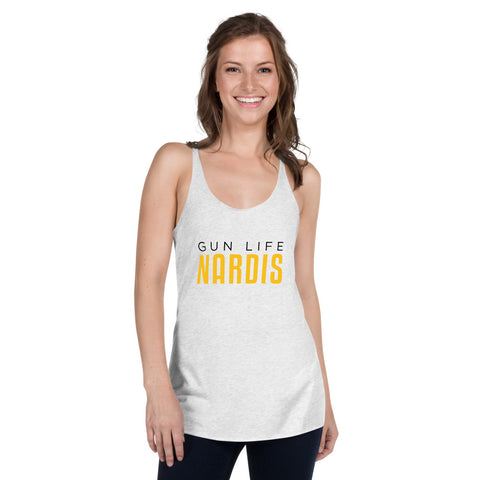 Nardis Gun Life - Racerback Tank (White)