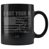 Got Your Six 04 - 11oz Black Coffee Mug