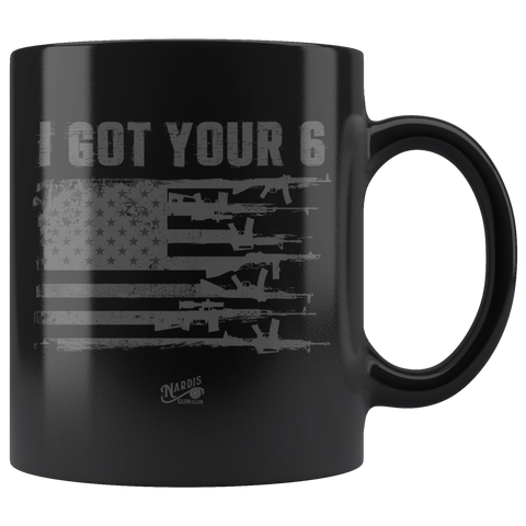 Got Your Six 04 - 11oz Black Coffee Mug