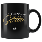 Guns N Glitter 02 - 11oz Black Coffee Mug